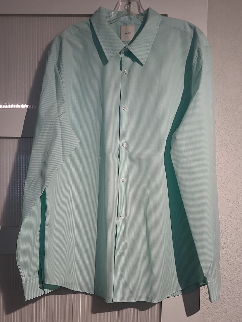 Calvin Klein Light Mint Green Men's Dress Shirt